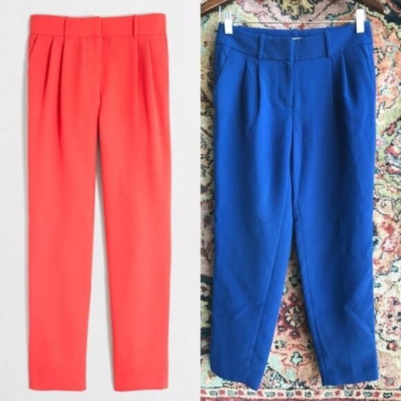 J Crew Trousers Drapey Pant Pleated Slack Pants - Picture 2 of 7